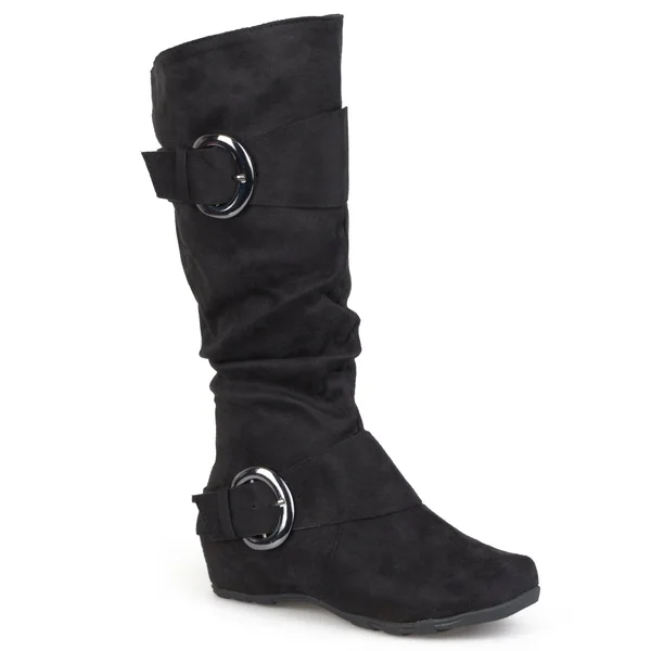Journee Collection Women's Wide Calf Jester-01 Boot - Black