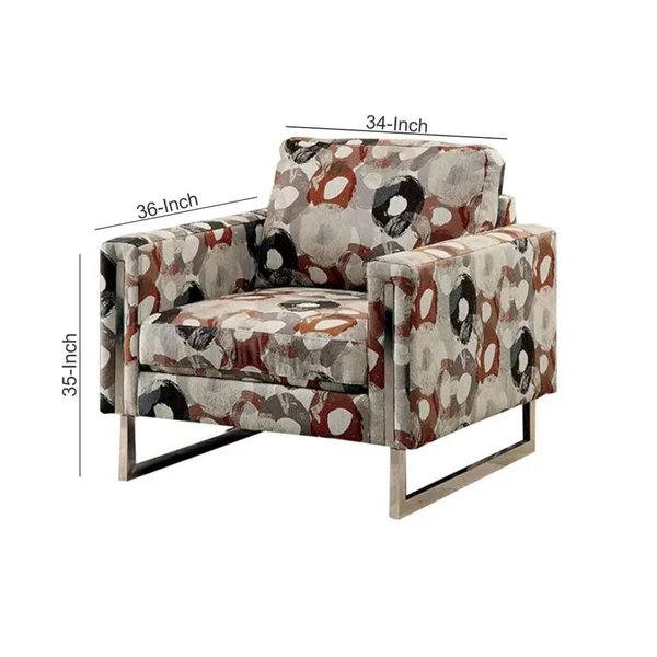 Furniture of America Lauren II Chair with Pattern