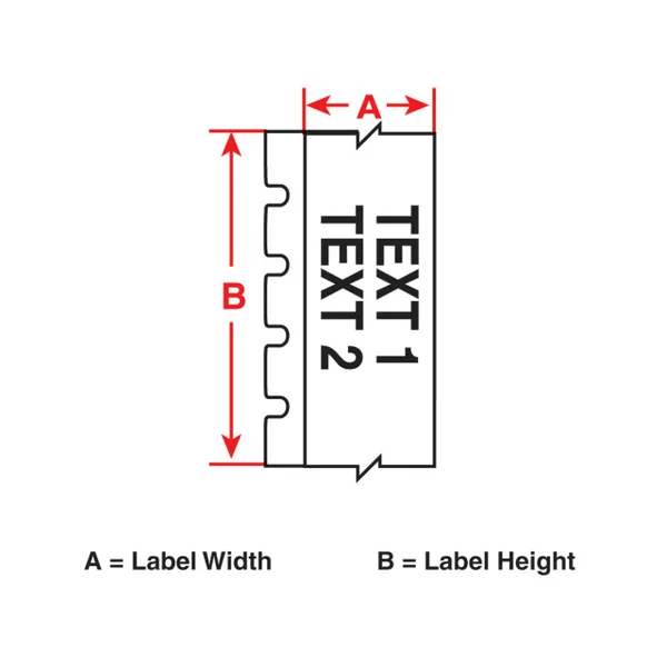 Brady BM71C-2000-855-YL LABEL, 2 in W x 75 ft L