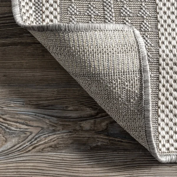 nuLOOM Light Gray Ranya Indoor/Outdoor Rug 6&7x22x9&