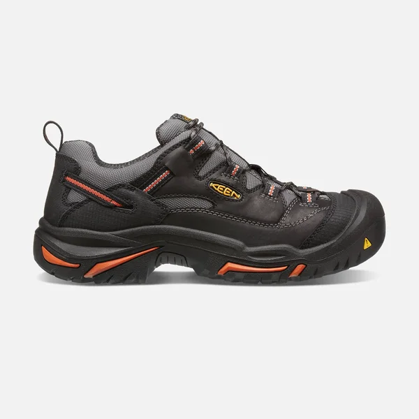 Keen Men's Braddock Low Steel Toe Work Shoes, Black