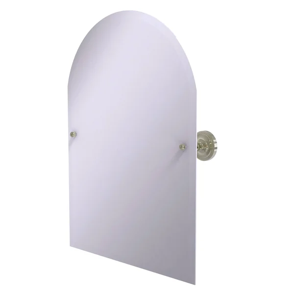 Allied Brass Frameless Arched Top Tilt Mirror Beveled Edge Polished Nickel