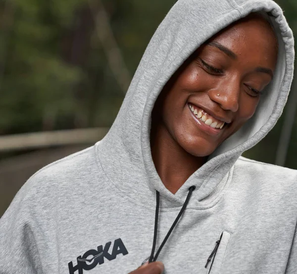 Hoka Women's Hoodie in Grey - Size Xs