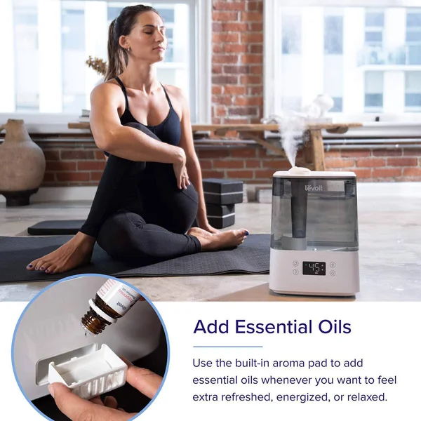 Levoit Cool Mist Humidifiers for Bedroom, 6L Smart WiFi Top Fill Ultrasonic Air