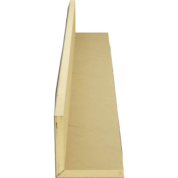 Ekena Millwork BMSD2C0080X060X120HD 8x22W x 6x22H x 10&L 2-Sided (L-beam) Sandblasted Endurathane Faux Wood Ceiling Beam, Natura