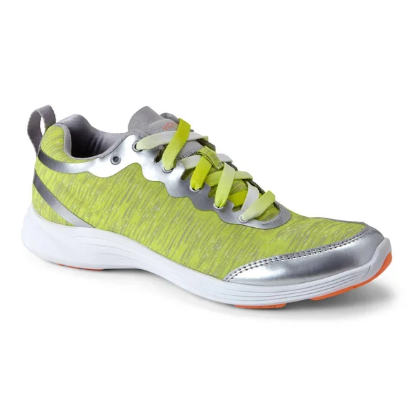 Vionic with Orthaheel Technology Women's Fyn Active Sneaker, Grey/Yellow, US 10 M