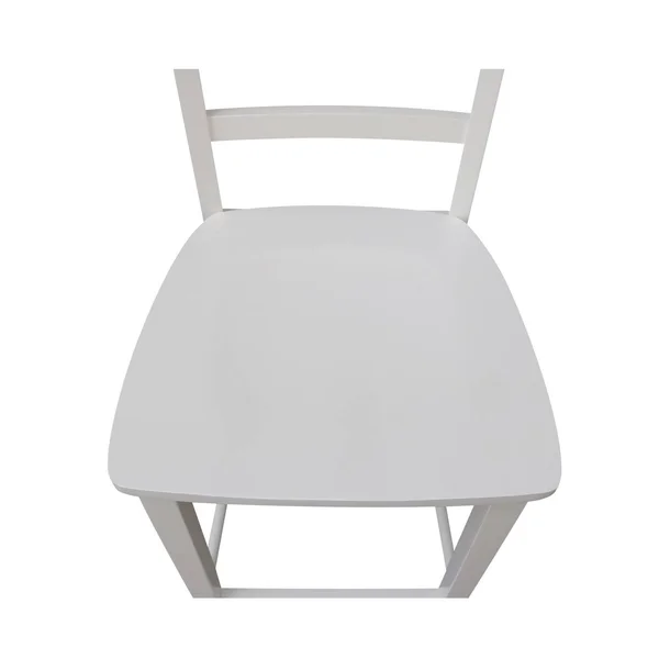International Concepts Madrid White 24x22 Counter-Height Stool