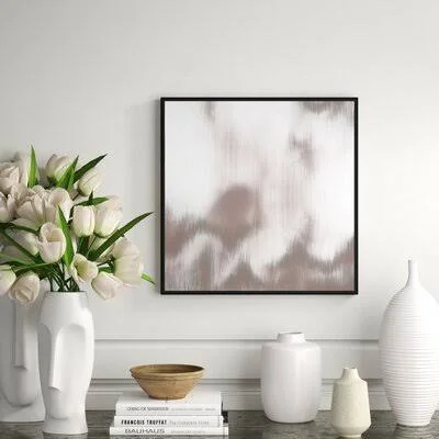 'White Blur' Framed Graphic Art Print on Wrapped Canvas JBass Grand Gallery Collection