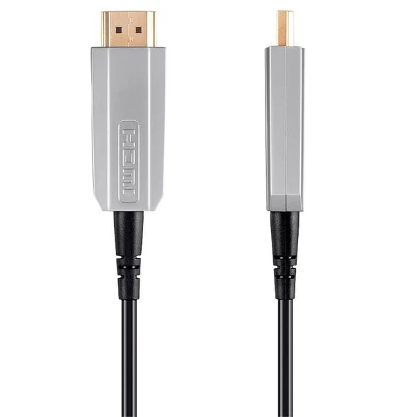 Monoprice SlimRun AV HDR High Speed Cable for HDMI-Enabled Devices - 4K @ 60Hz, HDR, 18Gbps, Fiber Optic, AOC, YUV 4:4:4, CMP, 33