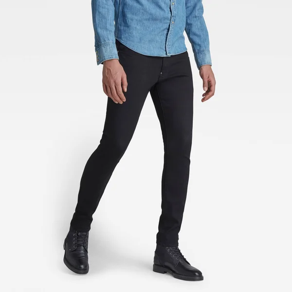 G-Star Raw Men Revend Skinny Jeans Black Size 35-34