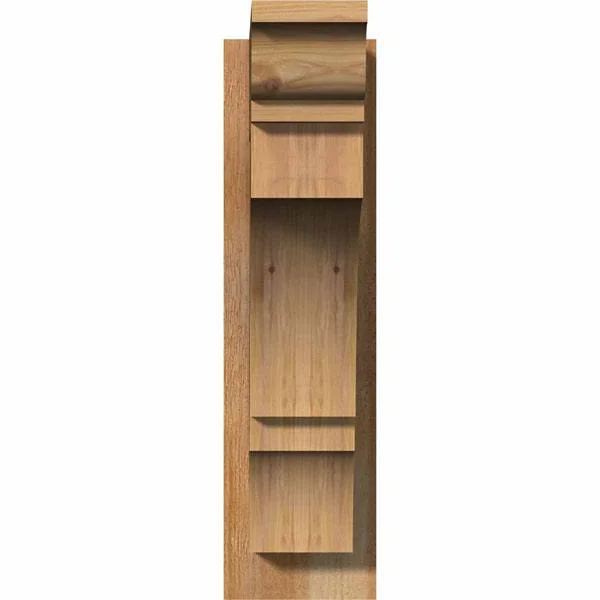 Ekena Millwork OUT06X18X22BOA01RWR 6x22W x 18x22D x 22x22H Balboa Rough Sawn Traditional Outlooker - Western Red Cedar