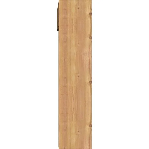 Ekena Millwork 1462780 7 1/2x22W x 26x22D x 34x22H Imperial Block Smooth Bracket w/ Offset Brace - Western Red Cedar