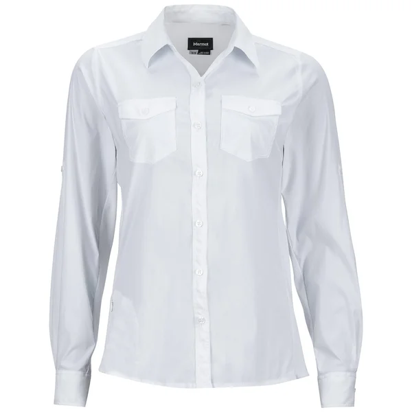 Marmot Women's Annika Long-Sleeve Shirt - White - Xs