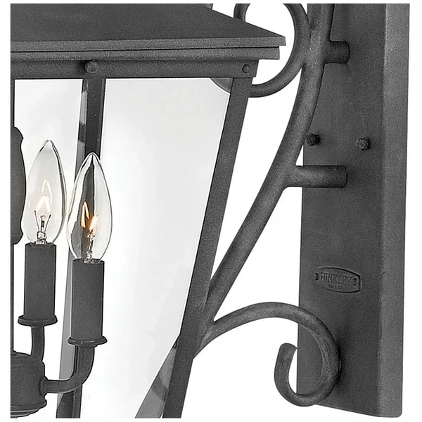Hinkley Lighting 1436DZ Trellis Outdoor Wall Light Aged Zinc