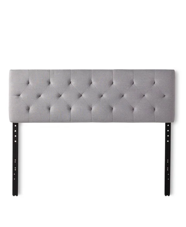 Dream Collection by Lucid Diamond Tufted Mid Rise Headboard - Queen - Gray