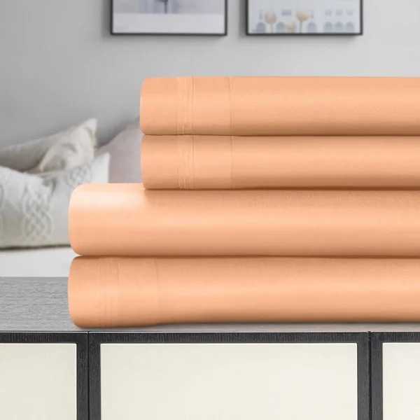 Egyptian Cotton Sheet Set, 1000-Thread Count, Solid Sage, Queen
