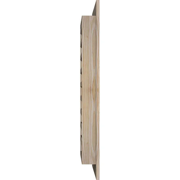Ekena Millwork GVWVE32X1401SFUPI 32x22W x 14x22H Vertical Gable Vent (37x22W x 19x22H Frame Size): Unfinished, Functional, Smoot