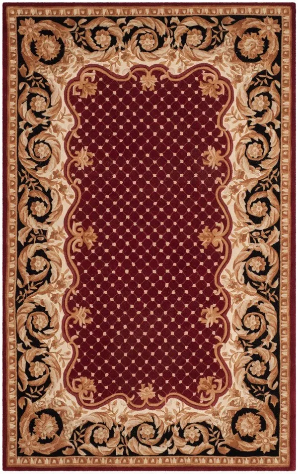 Safavieh Naples NA701A 6& x 9& Red, Black Rug