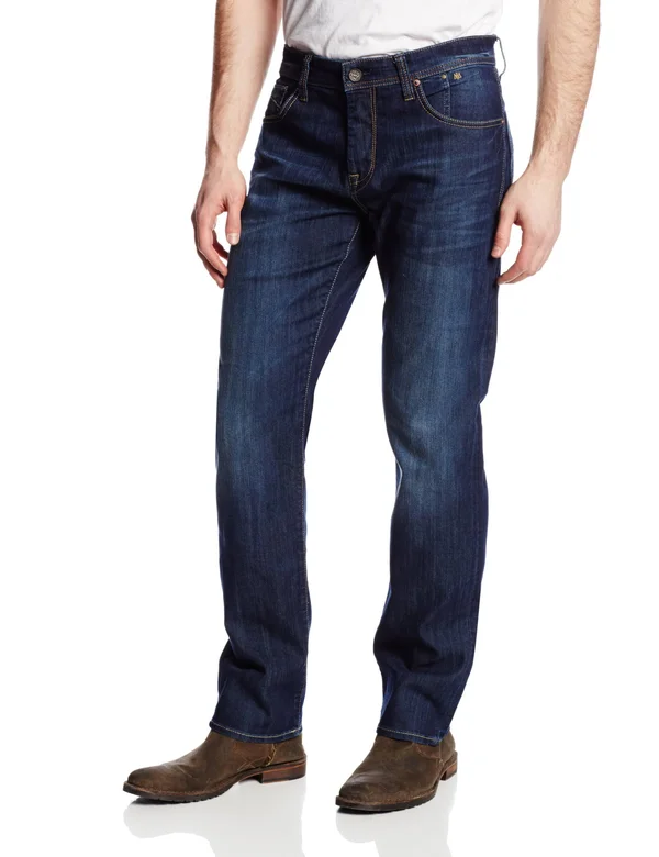 Mavi Men's Zach Straight Leg in Dark Maui, Men's Jeans