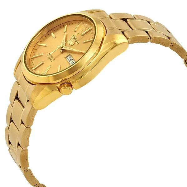 Seiko Series 5 Automatic Gold Dial Men S Watch snkl48