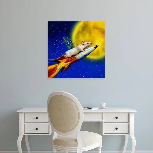 Easy Art Prints Lucia Heffernan's 'Dream Catcher' Premium Canvas Art - 12 x 12 - Modern Black Frame