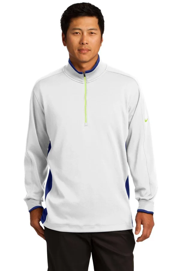 Nike Dri-Fit 1/2-Zip Cover-Up. 578673 (White/Deep Royal/Volt) L