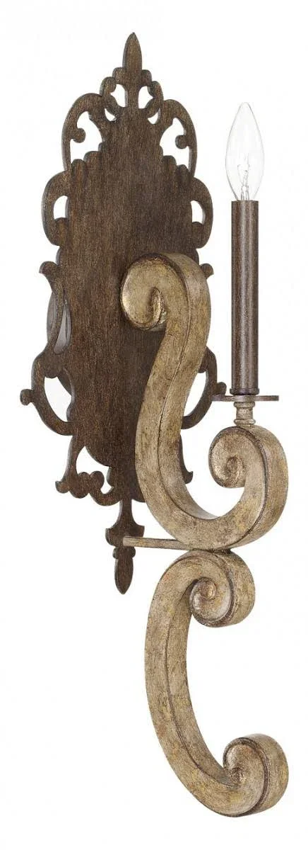 Capital Lighting 621511RN Renaissance 1 Light Wall Sconce, Renaissance
