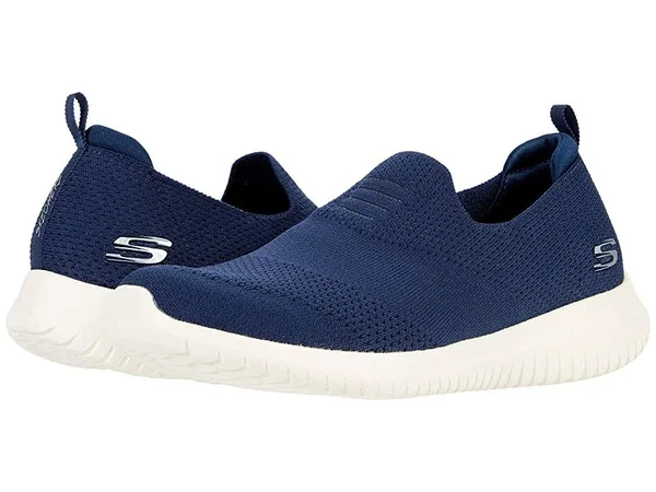 Skechers Women's Ultra Flex Harmonious Slip-On Shoe, Dark Navy