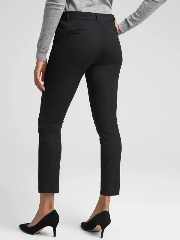 Gap Factory Women's Skinny Ankle Pants in Bi-Stretch True Black Size 16
