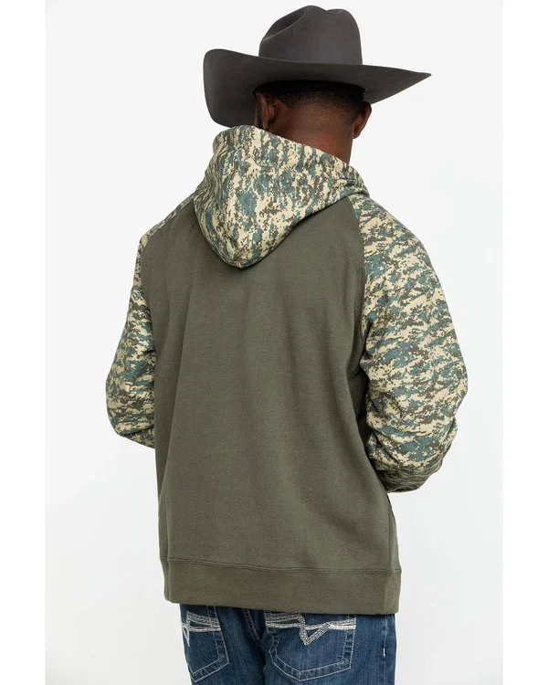 Ariat Men's Digital Camo Patriot Hoodie - Sage