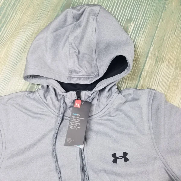 Under Armour Armour Fleece Full-Zip Hoodie XXL Men's Steel