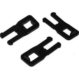 GoVets - Encore Packaging LLC Encore Packaging Light Duty Cord Strapping Plastic Buckles, 1/2x22 Strap Width, Silver, Pack of 10