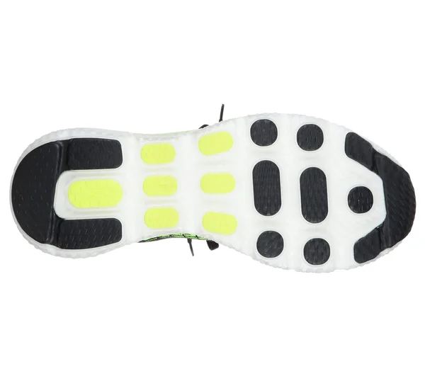 Skechers Men's GOrun MaxRoad 4 Hyper Running Shoes - Black/Lime, 8.5