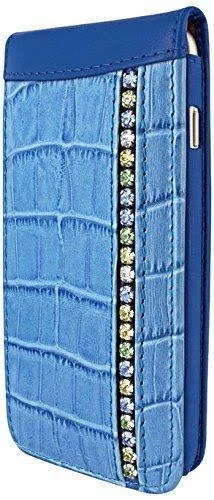 Piel Frama 682 Blue Swarovski Crocodile Magnetic Leather Case for Apple iPhone 6, 6S