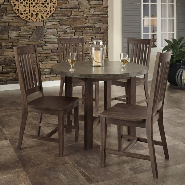 Home Styles Concrete Chic 5-Piece Dining Set