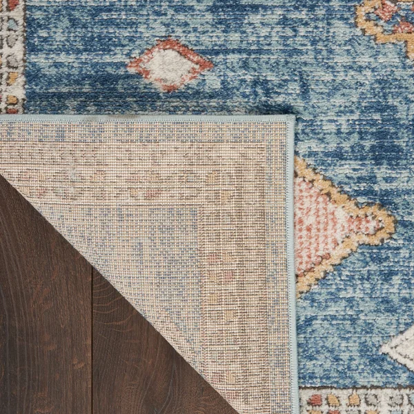Nourison Concerto CNC14 Area Rug, Blue, 6&7x22 x 9&6x22