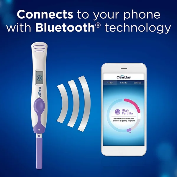 Clearblue Connected Ovulation Test System Featuring Bluetooth Connectivity and Advanced Ovulation Tests - 40 Count