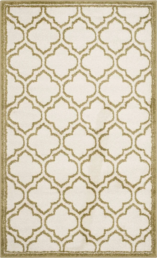 Safavieh Amherst Ivory & Light Green 7& x 7& Square Rug