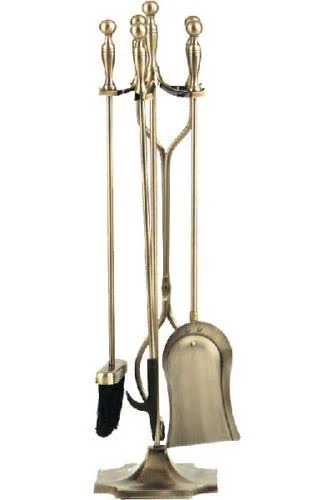 Shop Chimney Antique Brass 5 Piece Fireset - 30.5 inch 4532