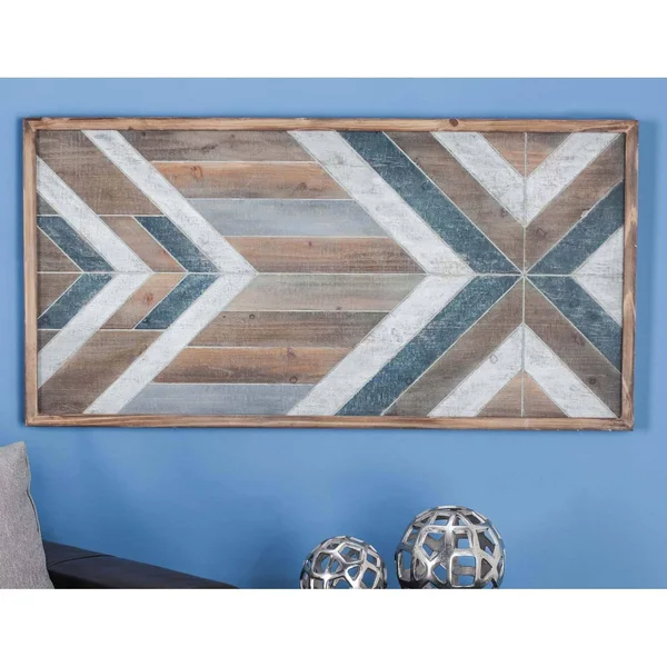 Decmode Farmhouse Chevron Wall Panel
