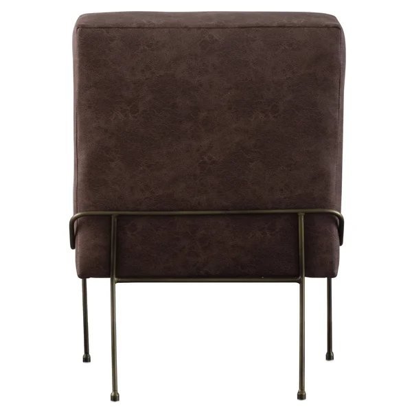 New Pacific Direct James PU Leather Chair, Devore Gray