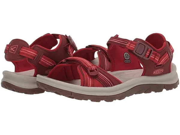 Keen Women's Terradora II Open Toe Sandal - 6 - Dark Red, Coral