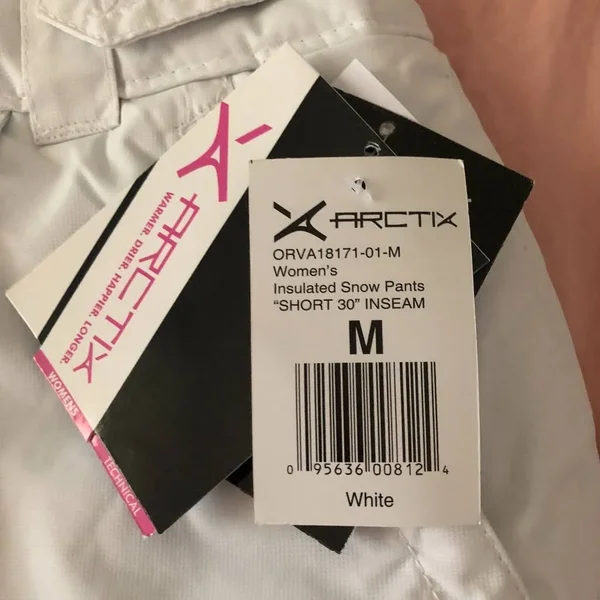 Arctix Women's Insulated Snow Pants White Medium Short