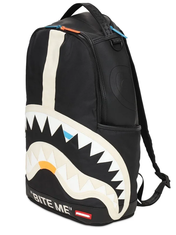 Sprayground Bite Me Shark Backpack - 18" x 6" x 11.5"