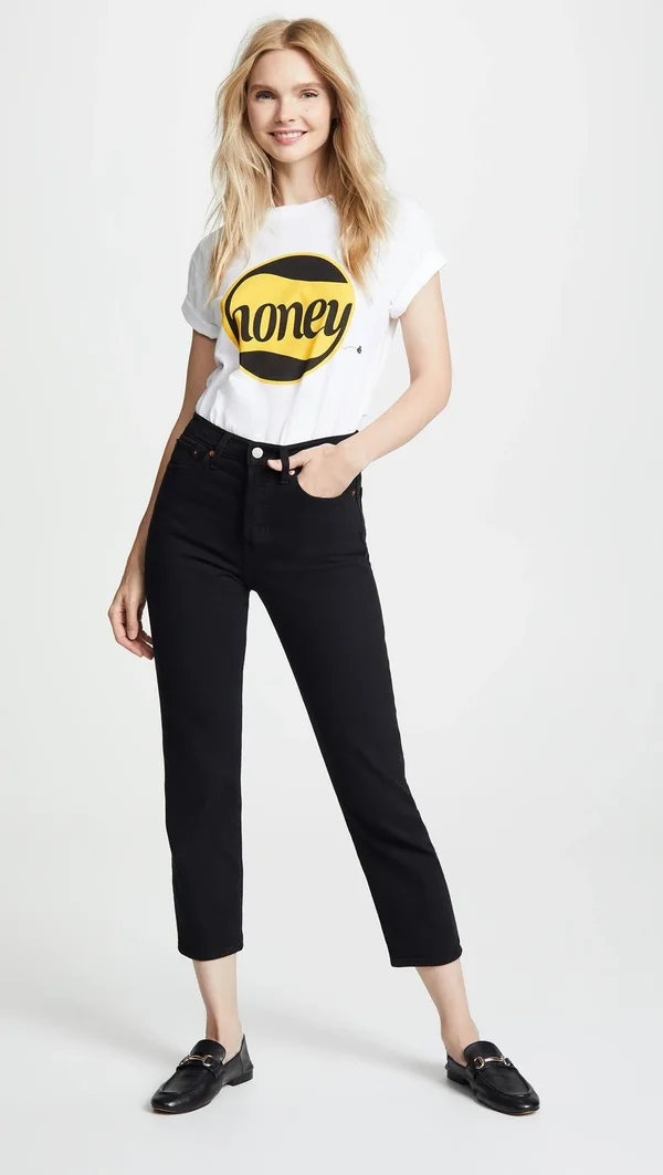 Levi&s Women's Wedgie Straight Jeans - Black Heart, 24