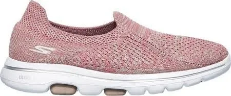 Skechers Women's GOwalk 5 - Favored Athletic Shoes Natural 9.5