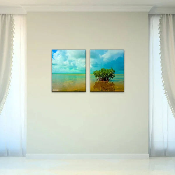 Lone Mangrove' 2-Piece Wrapped Canvas Wall Art Set