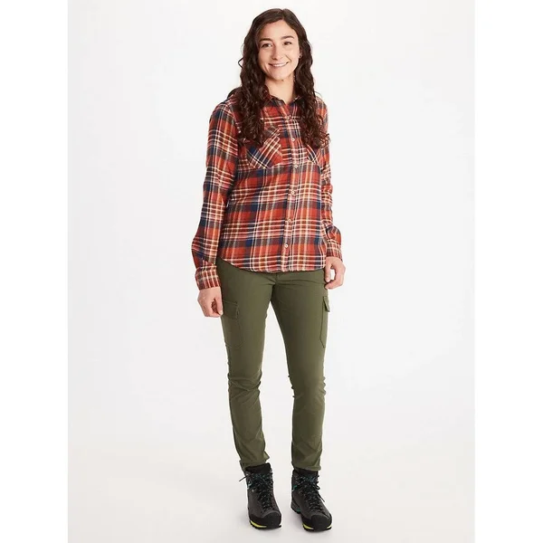 Marmot Women's Bridget Midweight LS Flannel Shirt - Large - Black