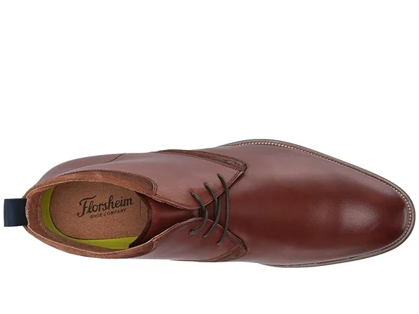 Florsheim Uptown Plain Toe Chukka Boot 9.5 Men's Cognac