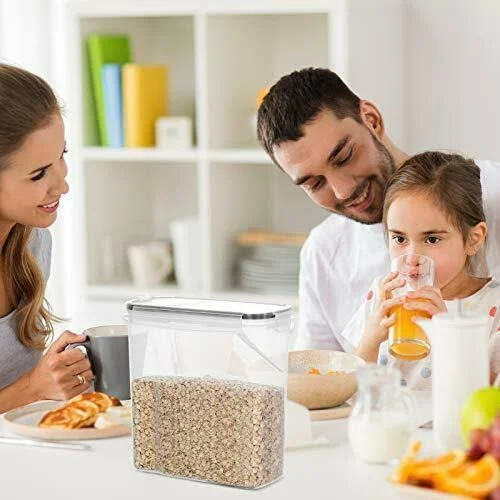 SODPE 6 Pack Cereal Containers Storage Set - BPA Free - Airtight Food Storage Container with Lids, 135.2oz for Snacks, Sugar, Ri